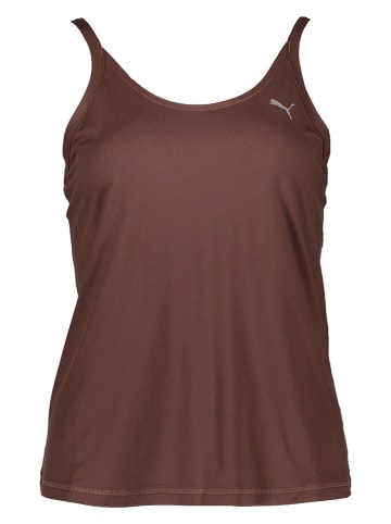 Puma Top sportowy "Studio" w kolorze brązowym