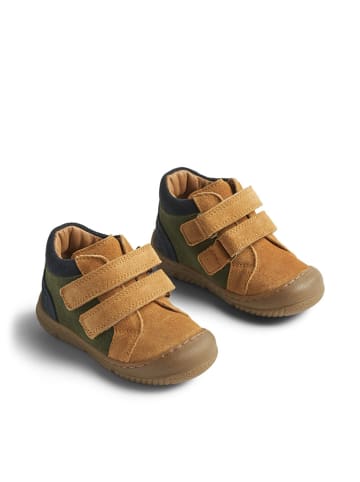 Wheat Leren boots "Ivalo" kaki/donkerblauw/lichtbruin
