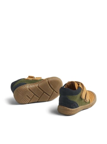 Wheat Leder-Boots "Ivalo" in Khaki/ Dunkelblau/ Hellbraun