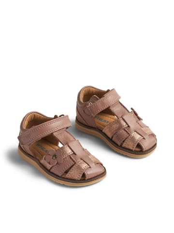 Wheat Leder-Halbsandalen "Sky Flower" in Rosa
