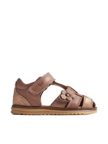 Wheat Leder-Halbsandalen "Sky Flower" in Rosa
