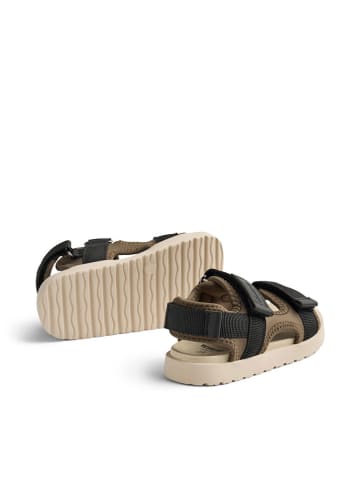 Wheat Sandalen in Khaki/ Schwarz