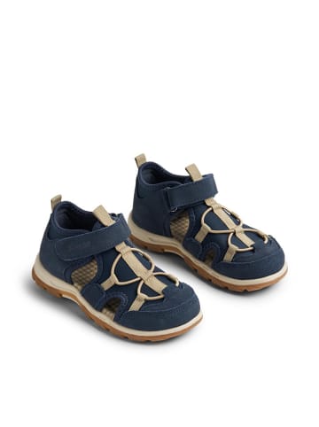 Wheat Leder-Halbsandalen "Mingi" in Dunkelblau