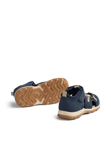 Wheat Leder-Halbsandalen "Mingi" in Dunkelblau