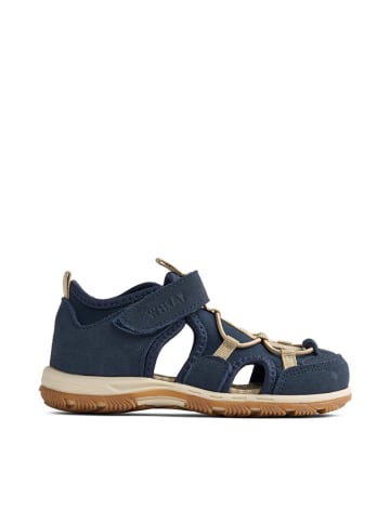 Wheat Leder-Halbsandalen "Mingi" in Dunkelblau