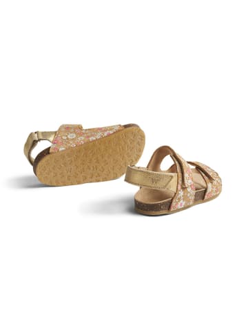 Wheat Leder-Sandalen "Clara" in Hellbraun