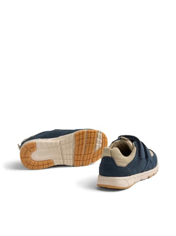Wheat Leder-Sneakers "Toney" in Beige/ Dunkelblau