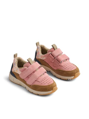 Wheat Leder-Sneakers "Alin" in Rosa/ Hellbraun/ Dunkelblau