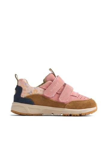 Wheat Skórzane sneakersy "Alin" w kolorze jasnoróżowo-granatowo-jasnobrązowym