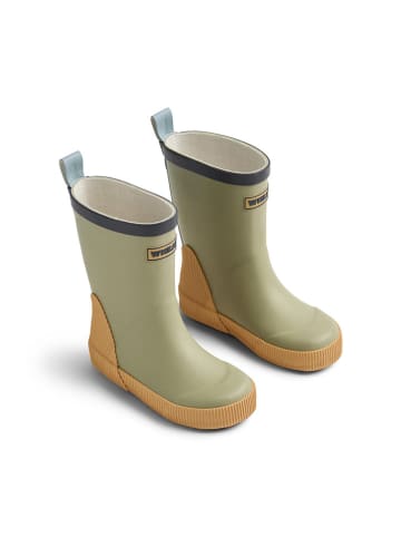 Wheat Gummistiefel "Welly" in Khaki/ Gelb
