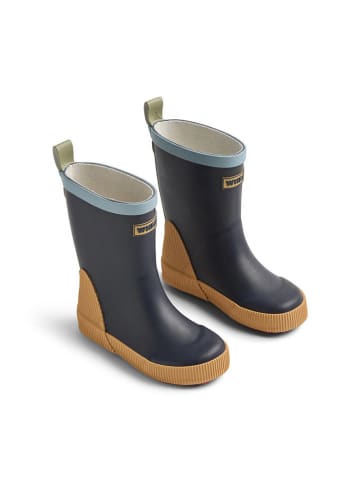 Wheat Kalosze "Welly" w kolorze granatowo-żółtym