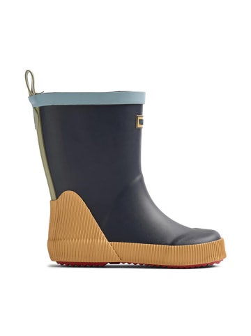 Wheat Gummistiefel "Welly" in Dunkelblau/ Gelb