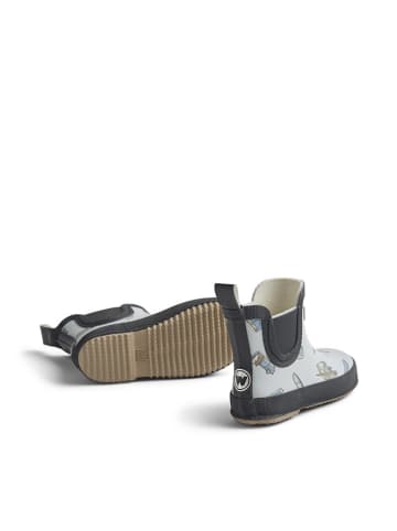 Wheat Gummistiefel "Beta" in Dunkelblau/ Hellblau