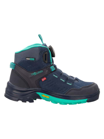 Trollkids Leren wandelschoenen "Gjende" donkerblauw