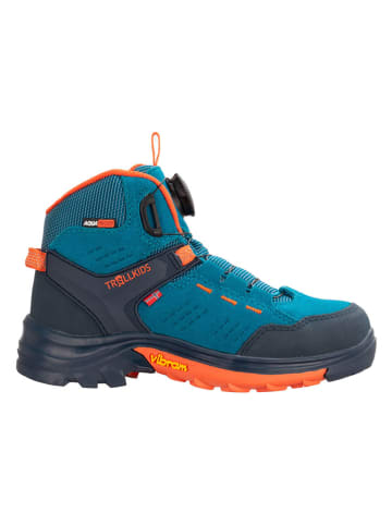 Trollkids Leren wandelschoenen "Gjende" blauw