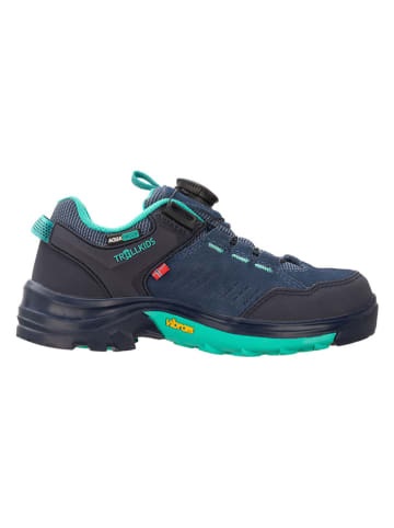 Trollkids Leren wandelschoenen "Gjende" donkerblauw