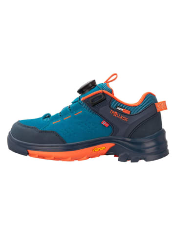 Trollkids Leren wandelschoenen "Gjende" blauw