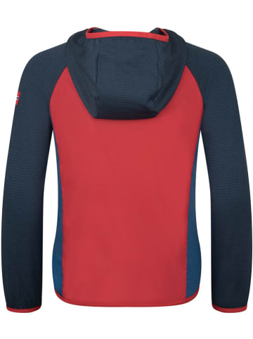 Trollkids Fleece vest "Seiland" donkerblauw/rood