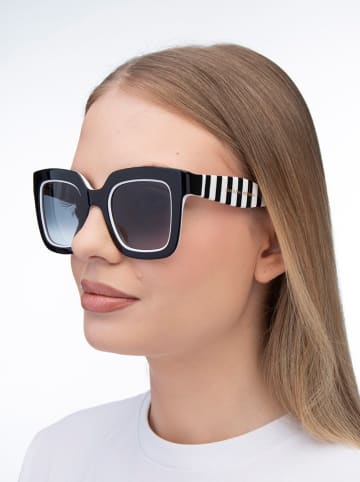 Carolina Herrera Damen-Sonnenbrille in Schwarz-Weiß