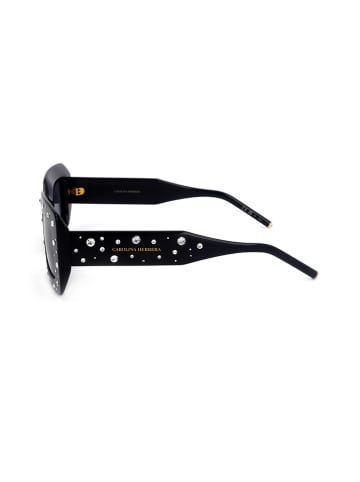 Carolina Herrera Damskie okulary przeciwsłoneczne w kolorze czarno-granatowym