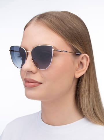 Carolina Herrera Dameszonnebril goudkleurig/paars/blauw