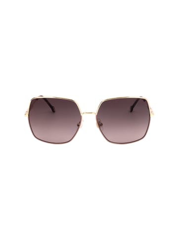 Carolina Herrera Damen-Sonnenbrille in Gold/ Lila