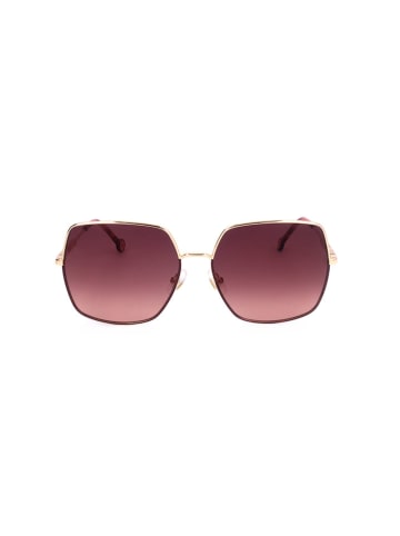 Carolina Herrera Damskie okulary przeciwsłoneczne w kolorze złoto-różowym