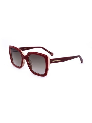 Carolina Herrera Damskie okulary przeciwsłoneczne w kolorze bordowo-jasnobrązowym