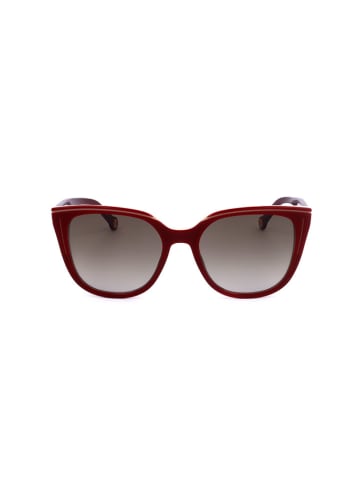 Carolina Herrera Damskie okulary przeciwsłoneczne w kolorze czerwono-jasnobrązowym