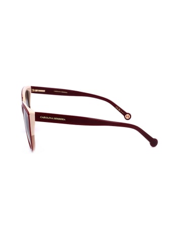 Carolina Herrera Damskie okulary przeciwsłoneczne w kolorze czerwono-jasnobrązowym