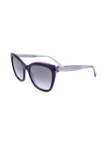 Carolina Herrera Damen-Sonnenbrille in Dunkelblau-Lila/ Grau