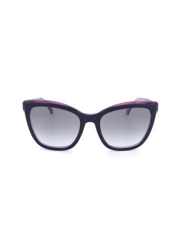 Carolina Herrera Dameszonnebril donkerblauw-paars/grijs
