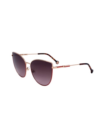 Carolina Herrera Damen-Sonnenbrille in Gold/ Lila