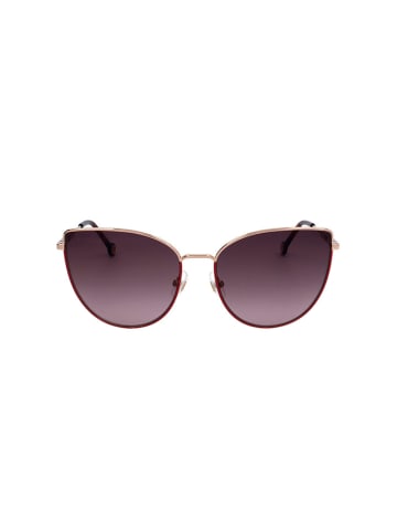 Carolina Herrera Damen-Sonnenbrille in Gold/ Lila