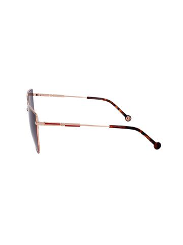 Carolina Herrera Damen-Sonnenbrille in Gold/ Lila