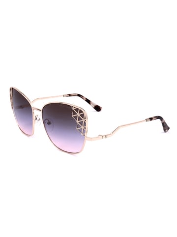 GUESS by MARCIANO Damen-Sonnenbrille in Gold/ Rosa-Lila