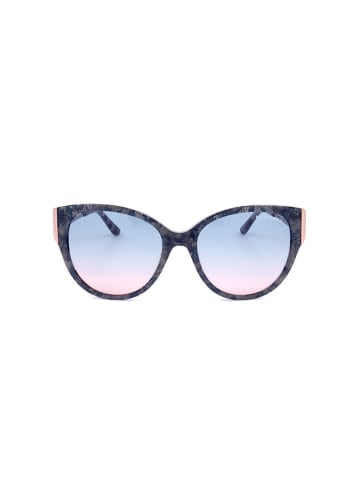 GUESS by MARCIANO Damen-Sonnenbrille in Dunkelblau-Gelb/ Hellblau