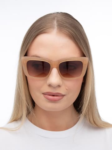 Guess Damen-Sonnenbrille in Beige/ Hellbraun