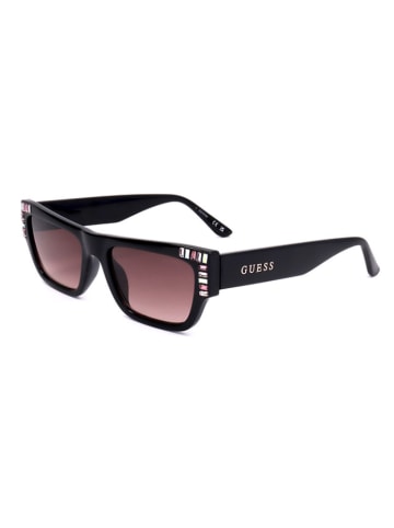Guess Damskie okulary przeciwsłoneczne w kolorze czarno-jasnoróżowym