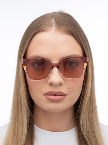 Guess Damen-Sonnenbrille in Rosa-Orange/ Hellbraun