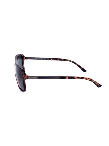 Guess Herren-Sonnenbrille in Braun/ Dunkelblau