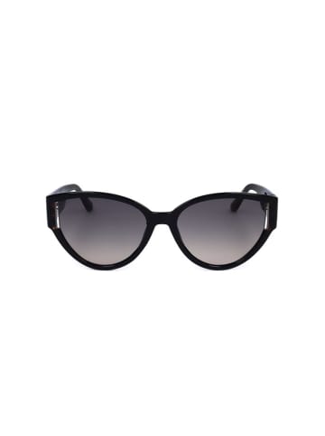 Guess Damskie okulary przeciwsłoneczne w kolorze czarno-szarym