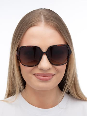 Guess Damskie okulary przeciwsłoneczne w kolorze brązowym