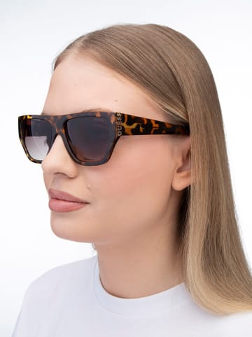 Guess Damskie okulary przeciwsłoneczne w kolorze brązowym