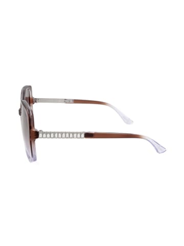 Guess Damen-Sonnenbrille in Braun-Lila/ Hellbraun