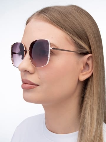 Guess Damen-Sonnenbrille in Gold/ Braun
