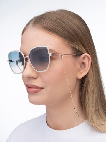 Hugo Boss Damen-Sonnenbrille in Creme-Gold/ Blau