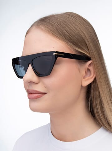 Hugo Boss Damen-Sonnenbrille in Schwarz/ Blau