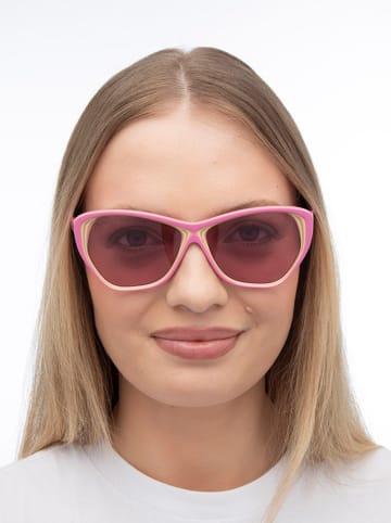 Karl Lagerfeld Damskie okulary przeciwsłoneczne w kolorze jasnoróżowym