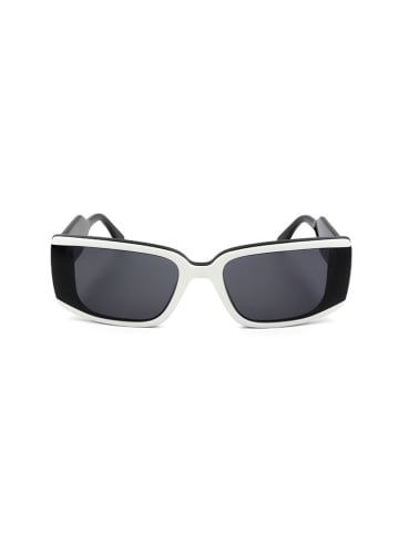Karl Lagerfeld Okulary przeciwsłoneczne unisex w kolorze czarno-biało-szarym